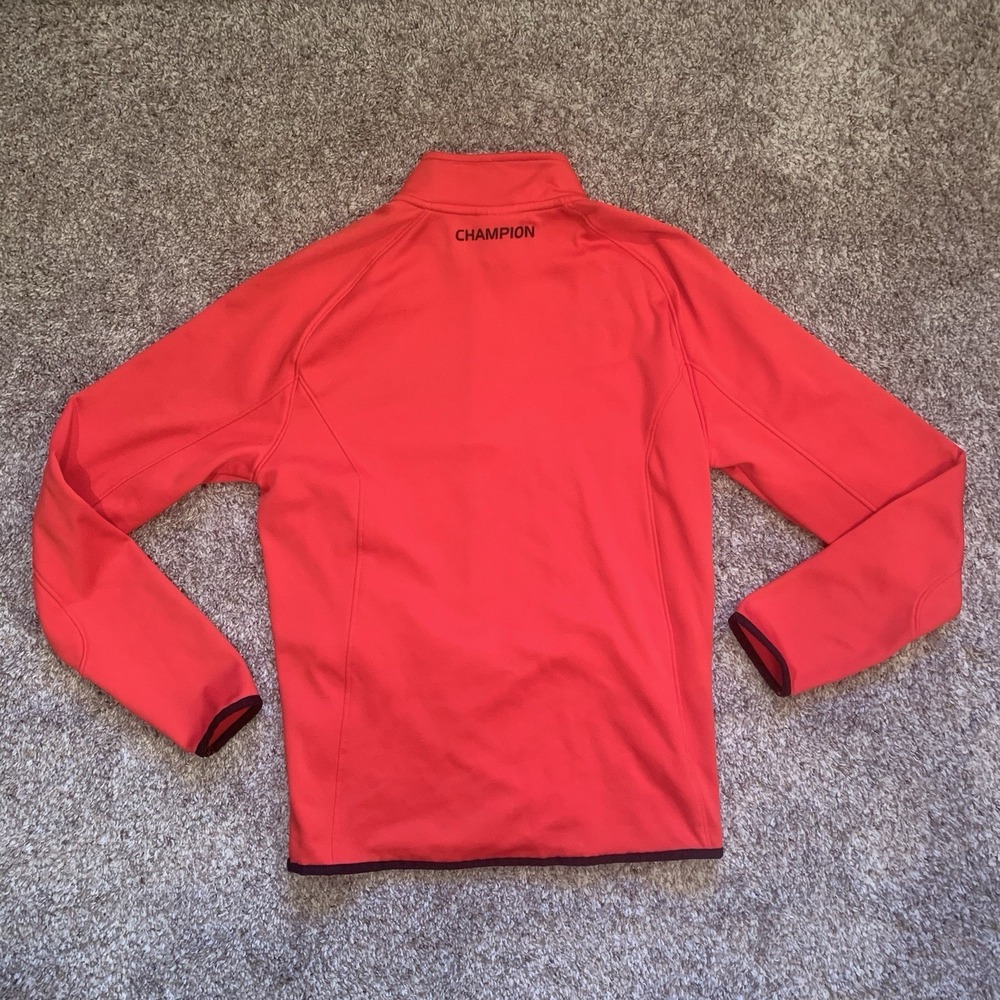 Champion Pullover‎ Sweatshirt Men's Small Red 1/4 Zip - Picture 2 of 10